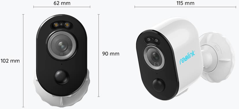 Reolink Argus 3 Pro 4MP batteridrevet Wi-Fi spotlight-kamera
