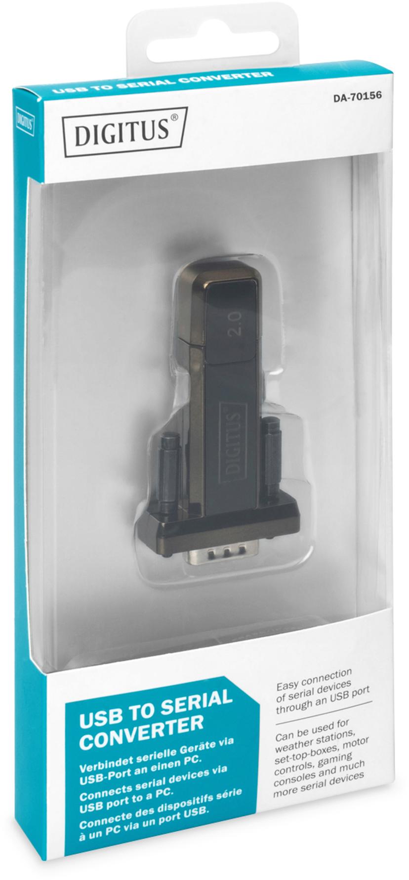 Digitus USB till Seriell adapter USB 2.0 DB9 Hane