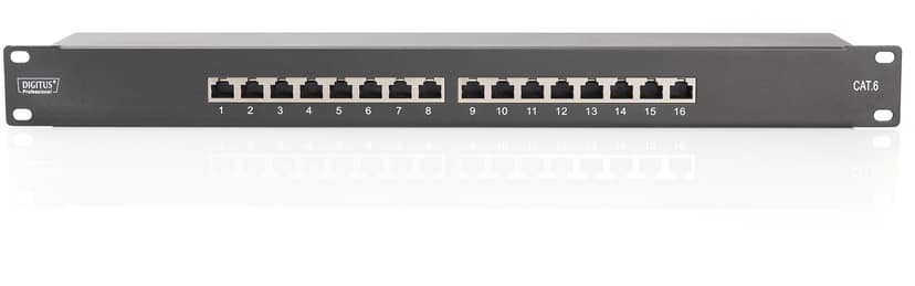 Digitus DN-91616S-B patch paneel 1U Zwart 1U