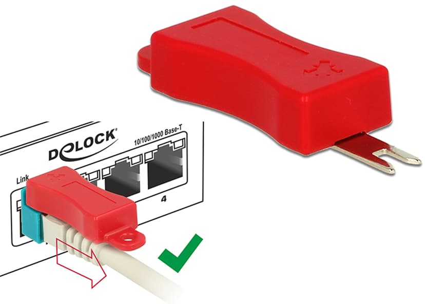 Delock RJ45 sikkerhetskontakt startsett 40-pakning