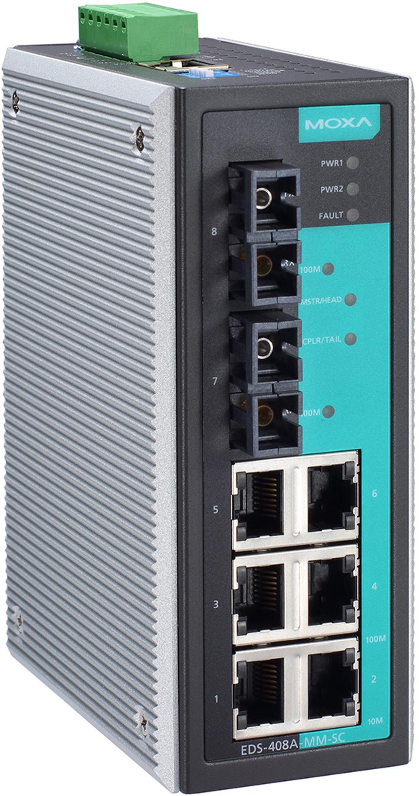Moxa EtherDevice Switch EDS-408A-MM-SC