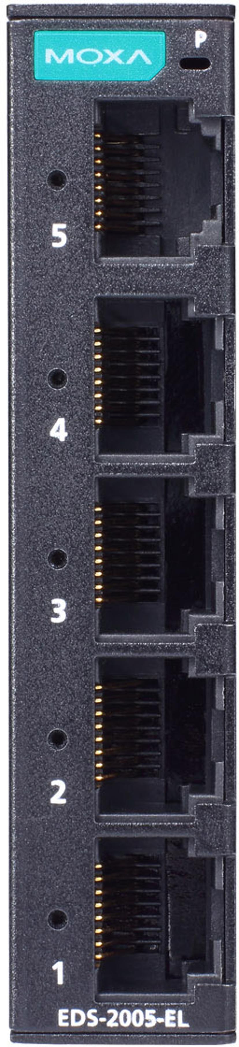 Moxa EDS-2005-EL-T Industriell uadministrert 5-porters svitsj
