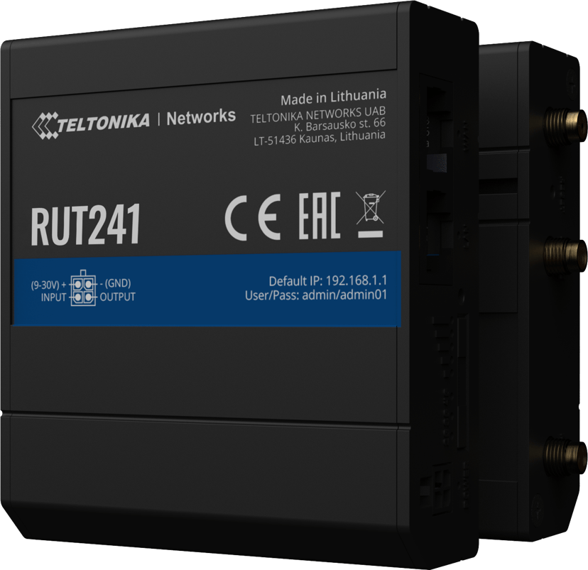 Teltonika RUT241 Industriell trådløs LTE-ruter