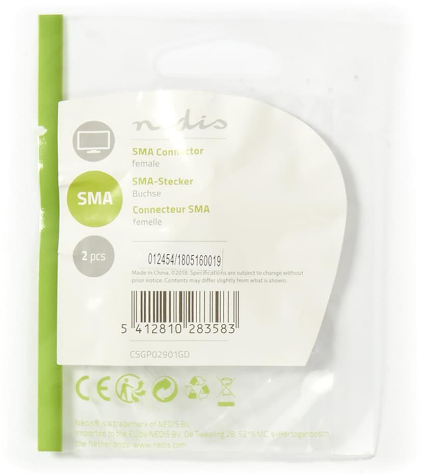 Nedis Antennkontakt 2-Pack