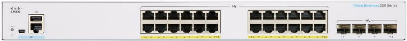 Cisco CBS250 24G 4SFP+ PoE 195W Smart Switch