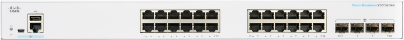 Cisco CBS250 24G 4SFP PoE 100W Smart Switch