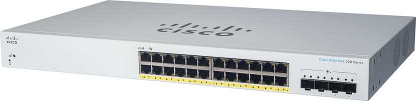 Cisco CBS220 24G 4SFP PoE 195W Smart Switch