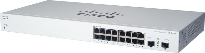 Cisco CBS220 16G 2SFP PoE 130W Smart Switch - (Löytötuote luokka 2)