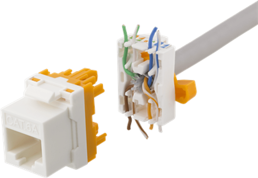 Deltaco Keystone RJ45 LSA CAT6a UTP Tool-Free