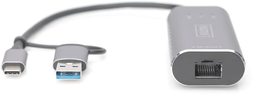 Digitus Nettverksadapter 2,5 Gigabit USB-C/USB USB-C USB 3.1 RJ-45