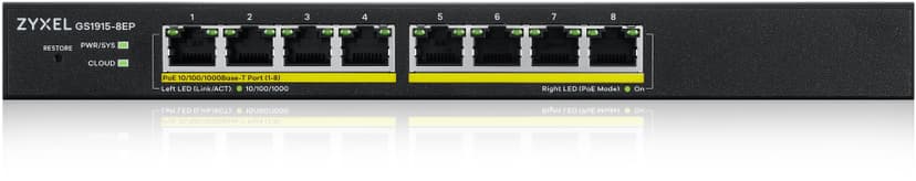 Zyxel Nebula GS1915-8EP PoE 60W Switch