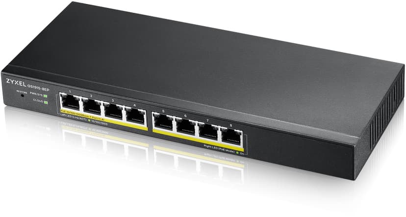 Zyxel Nebula GS1915-8EP PoE 60 watt Svitsj
