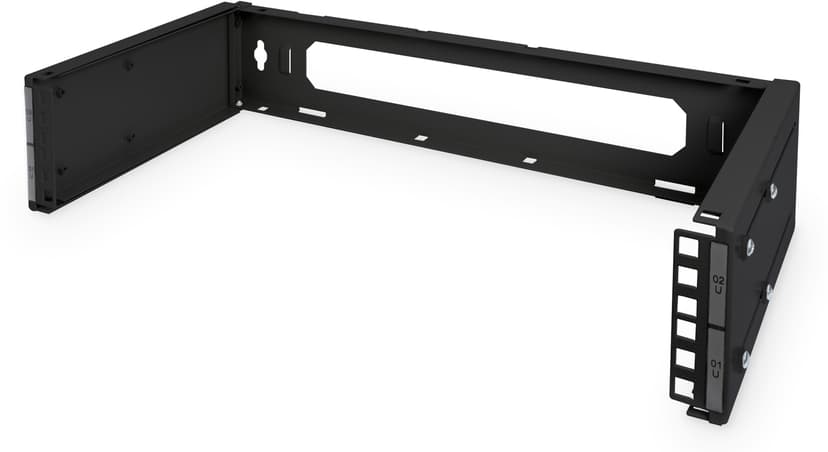 Digitus Seinäteline 19" 2U musta