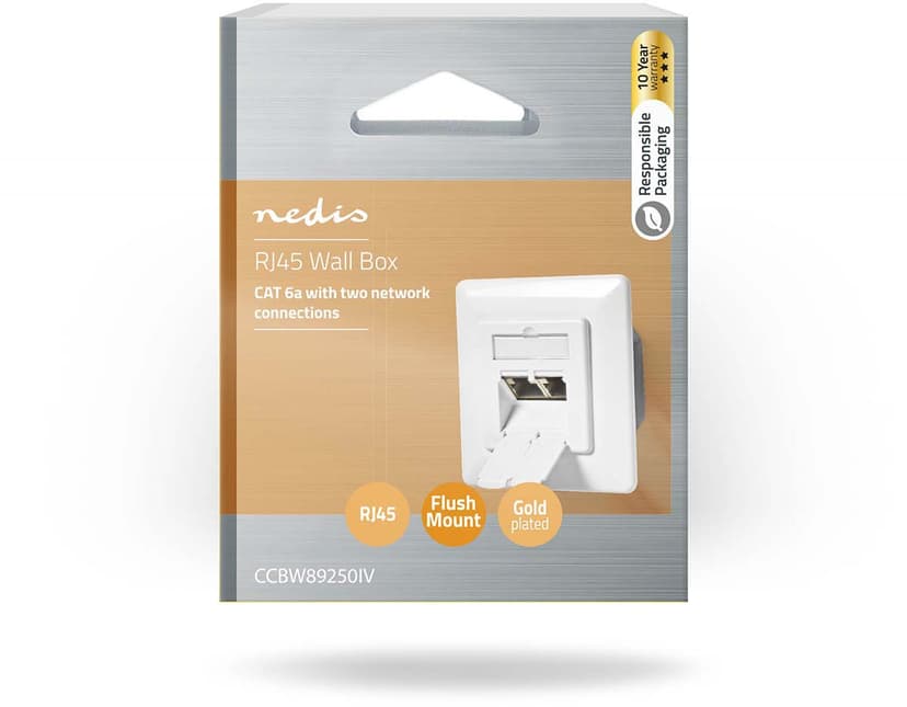 Nedis Nätverksuttag CAT6a 2-Port