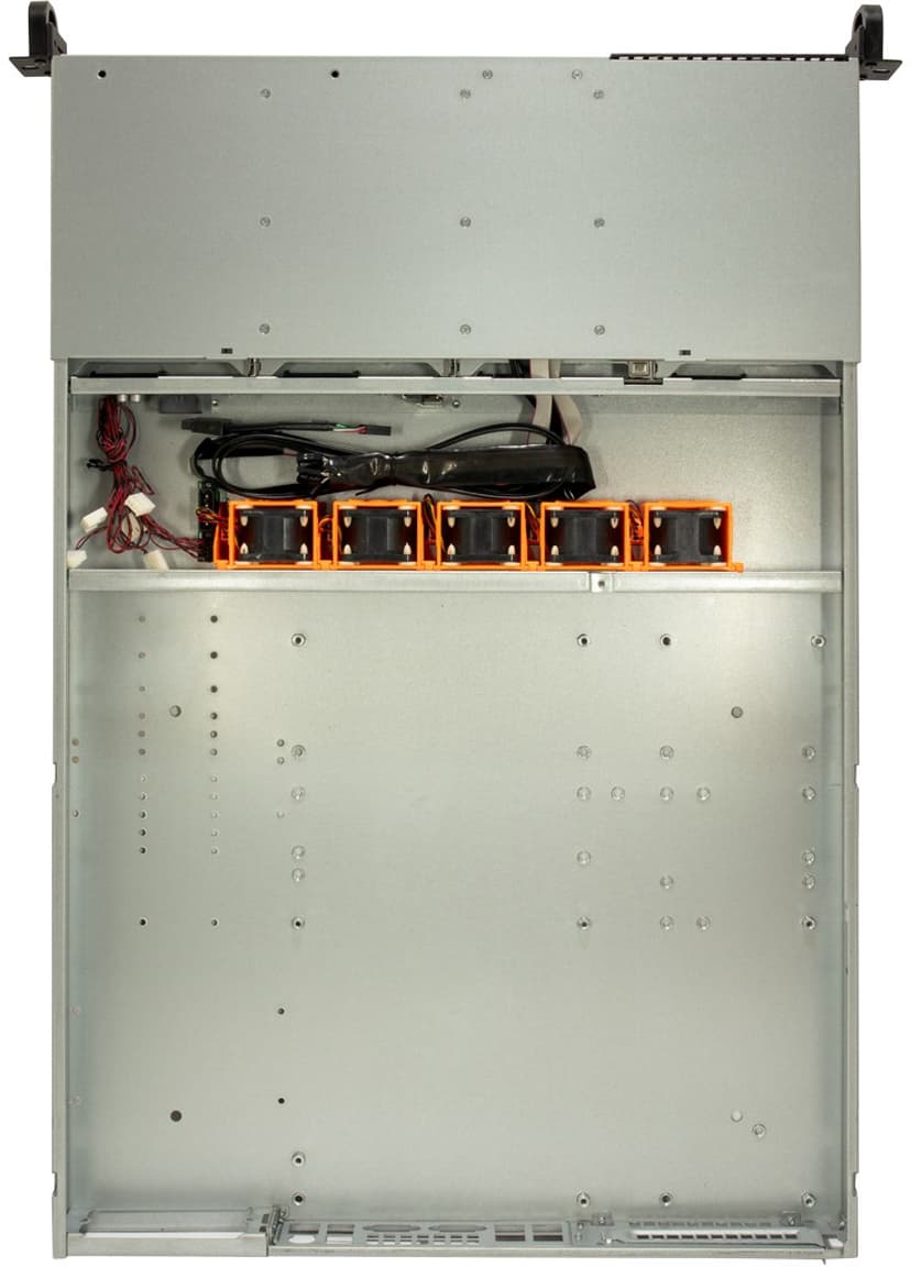 Inter-Tech 1U 1404 Rack Rostfritt stål, Svart