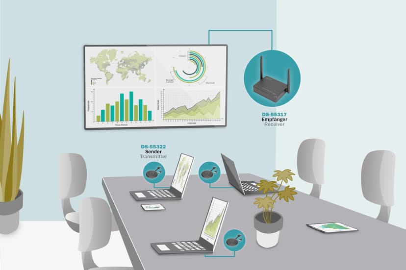 Digitus Trådlöst presentationssystem