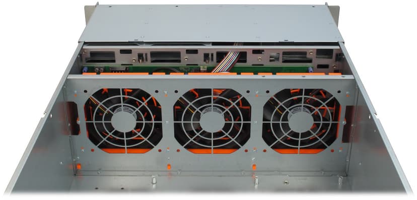 Inter-Tech IPC 4U-4420 4U Lagringschassis Rack Blå, Rustfritt stål