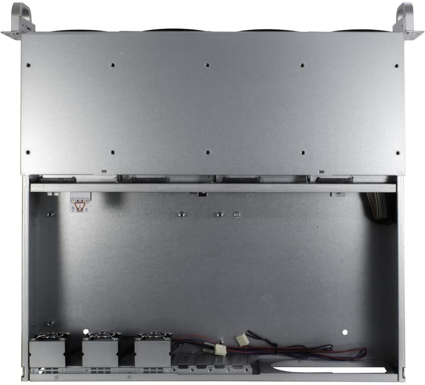Inter-Tech 2U 2404S Storage Chassi Rack Silver, Svart