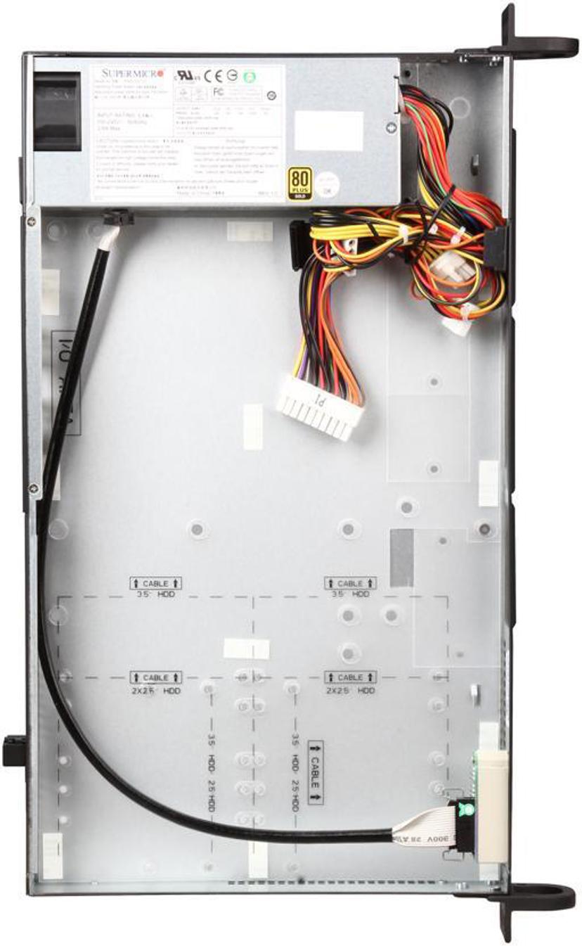Supermicro Superchassis Sc504 203b 1u 19" 2x2.25" 200w