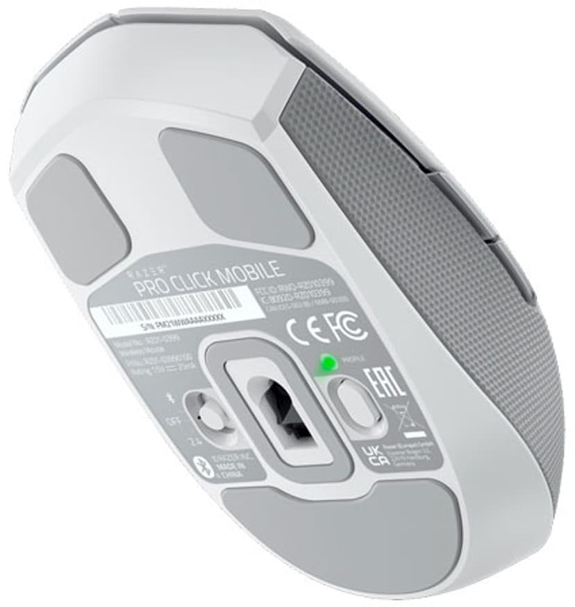 Razer Pro Click Mini datormöss Ambidextrous Trådlös RF + Bluetooth Optisk 12000 DPI Trådlös RF + Bluetooth