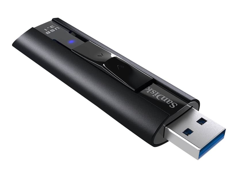 SanDisk Extreme Pro 256GB USB Type-A Sort