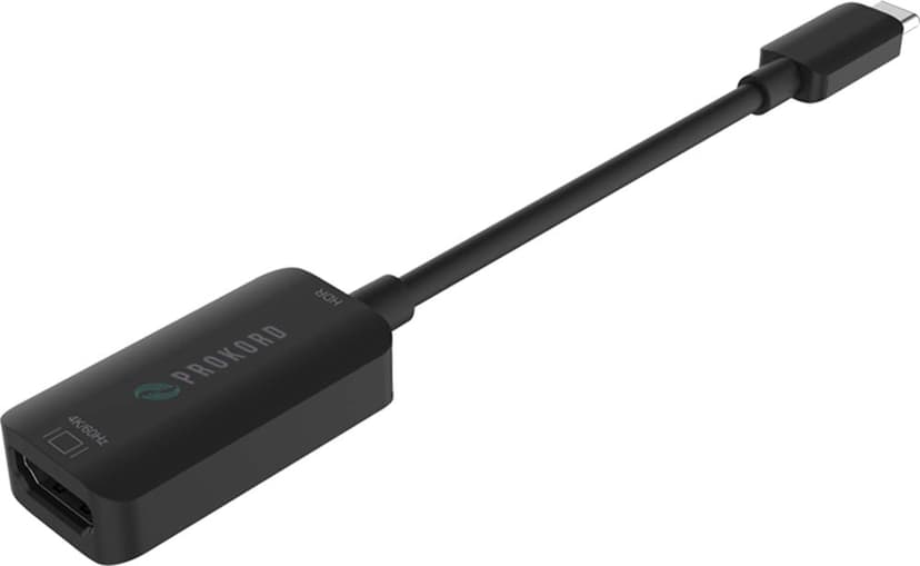 Prokord USB-C til HDMI-adapter 4K 60Hz – Kompatibel med Mac, PC, iOS & Android-enheder 0.15m. USB C HDMI