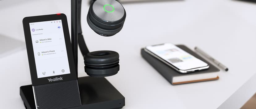 Yealink WH66 Dual Workstation DECT Stereo USB-A Microsoft Teams Svart