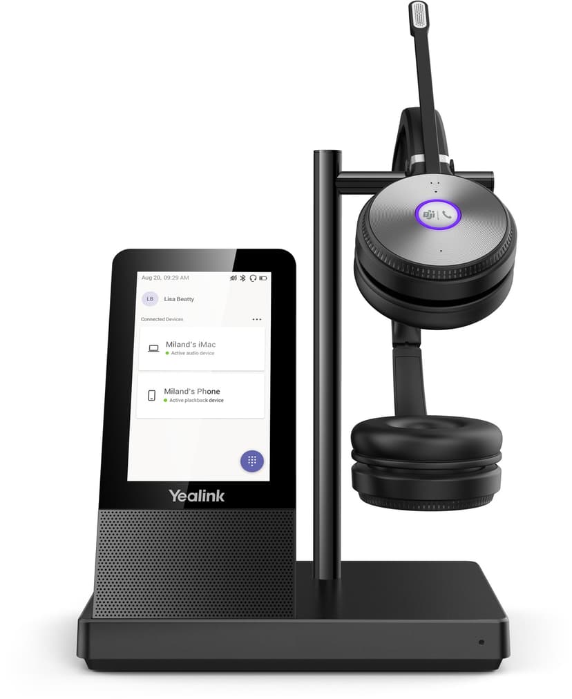 Yealink WH66 Dual Workstation DECT Wireless Headset Edition USB Type-A CE, FC, IC Sort