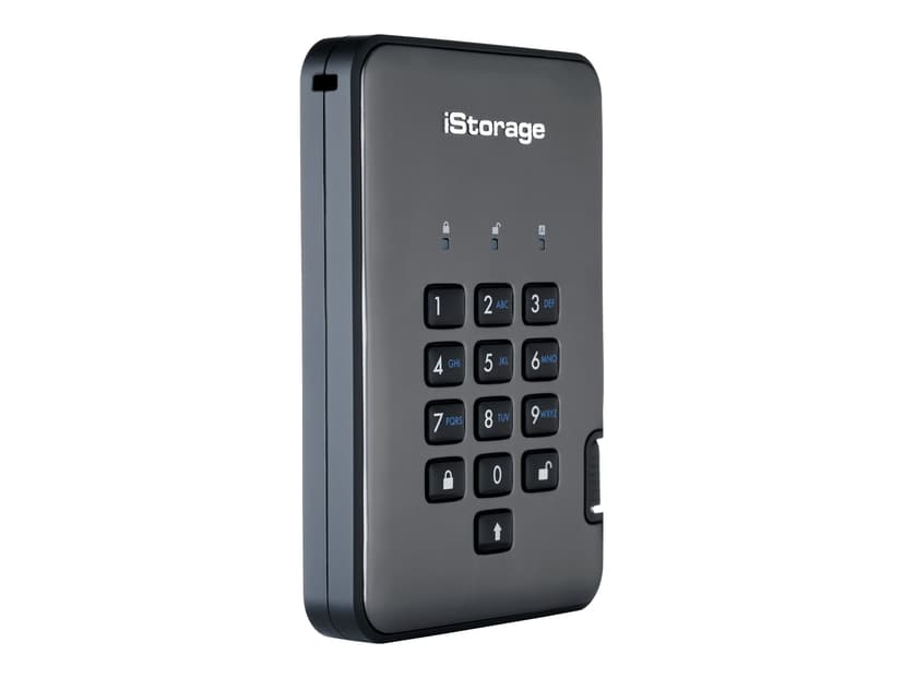 Istorage Diskashur PRO2 SSD 256-BIT 512GB Classified USB Type-A Zwart, Grafiet