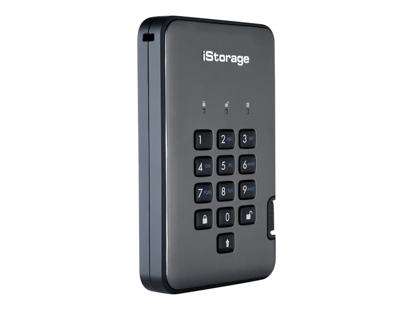 Istorage Diskashur PRO2 SSD 256-BIT 2TB Classified USB Type-A Zwart, Grafiet
