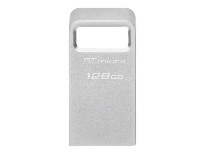 Kingston Technology DataTraveler Micro USB-sticka 128 GB USB Type-A 3.2 Gen 1 (3.1 Gen 1) Silver 128GB USB Type-A Silver