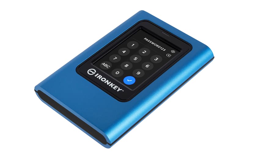 Kingston Ironkey Vault Privacy 80 480GB EXT SSD USB Type-C Blå
