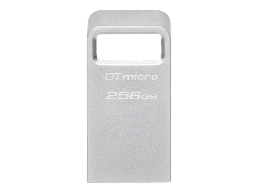 Kingston Technology DataTraveler Micro USB-sticka 256 GB USB Type-A 3.2 Gen 1 (3.1 Gen 1) Silver 256GB USB Type-A Silver