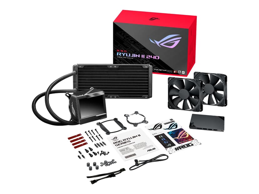 ASUS ROG RYUJIN II 240 Processor Allt-i-ett vätskekylare 12 cm Svart 1 styck AiO vattenkylare Svart