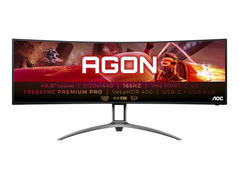 AOC AGON Gaming AG493UCX2 48.8" 5120 x 1440pixels VA 32:9 165Hz