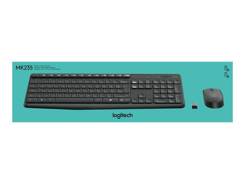 Logitech MK235 Trådlös Amerikanskt internationellt