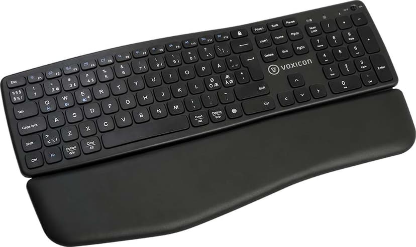 Voxicon Wireless Ergokeyboard E365 Black Bt+2.4 + M360wl