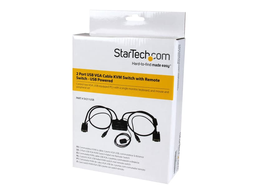 Startech 2 Port USB VGA Cable KVM Switch