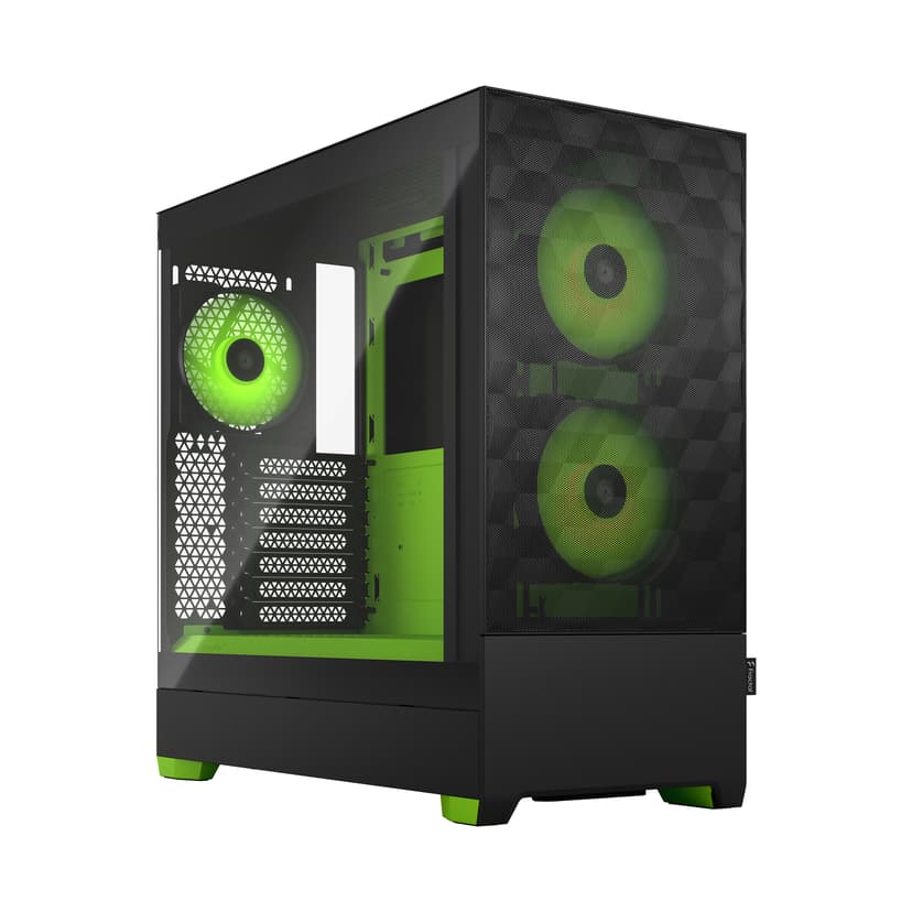 Fractal Design Pop Air Tower Sort, Grøn Tower Grøn, Sort