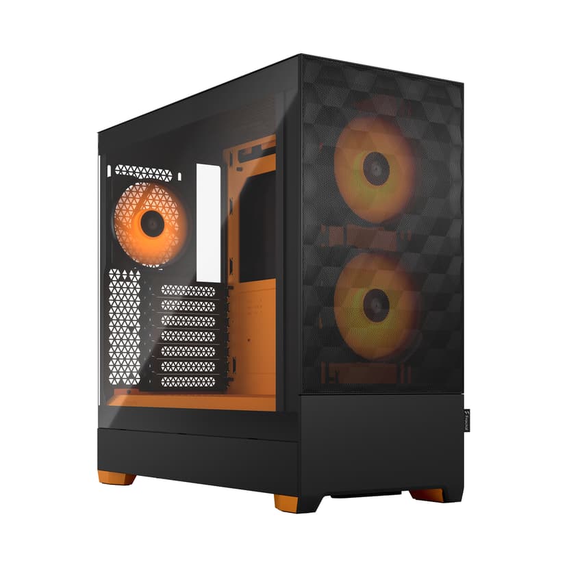 Fractal Design Pop Air Tower Musta, Oranssi Torni Musta, Oranssi