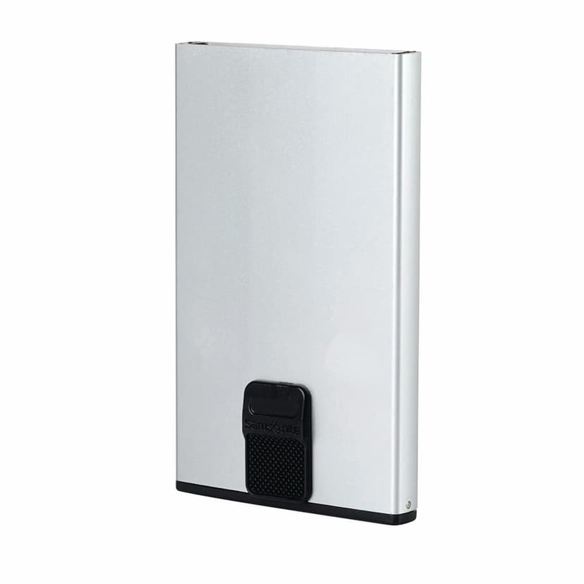 Samsonite AluFit RFID Card Case Slide -korttikotelo, hopea