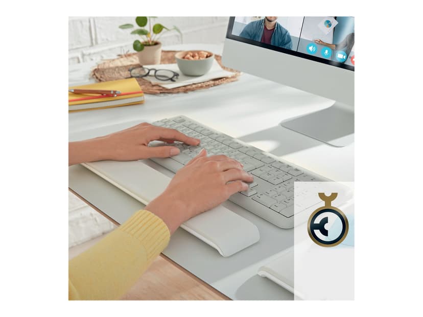 Leitz Ergo Cosy -rannetuki näppäimistölle, harmaa