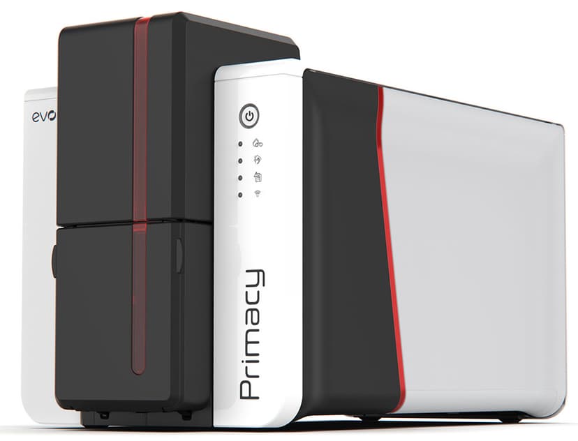 Evolis Primacy Single-Side USB/Ethernet, musta/punainen