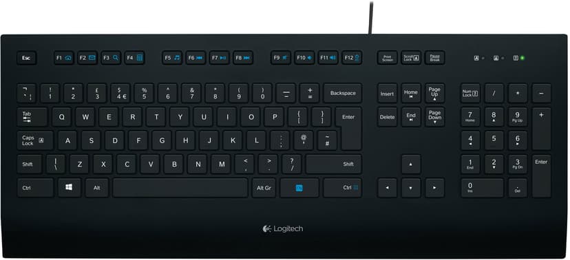 Logitech K280e Corded Keyboard Usb Black (us) #nl