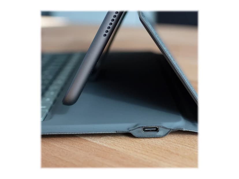 Zagg Messenger Folio 2 iPad 10.2" 7th gen, iPad 10.2" 8th gen, iPad 10.2" 9th gen Nordisk Charcoal