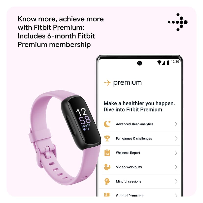 Fitbit Inspire 3 Black/Lilac Bliss