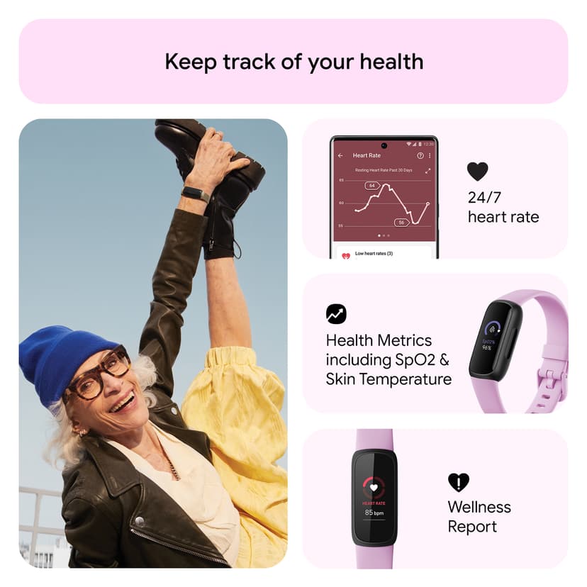 Fitbit Inspire 3 Black/Lilac Bliss