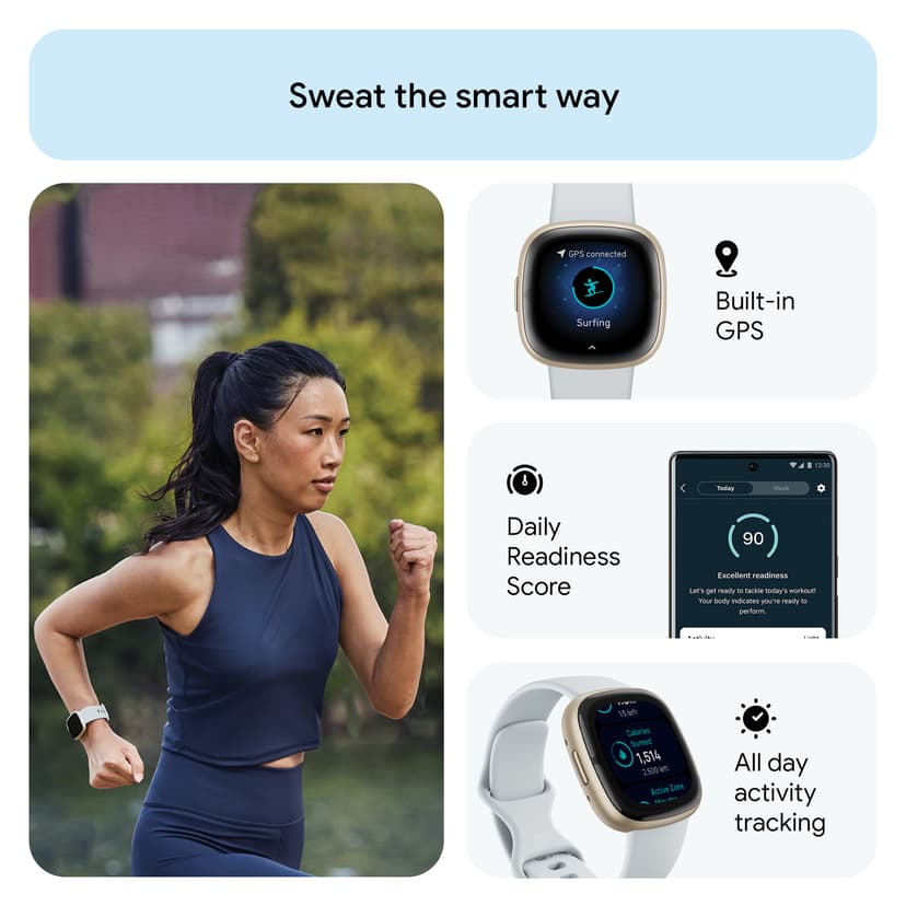 Fitbit Sense 2 Blue Mist/Soft Gold