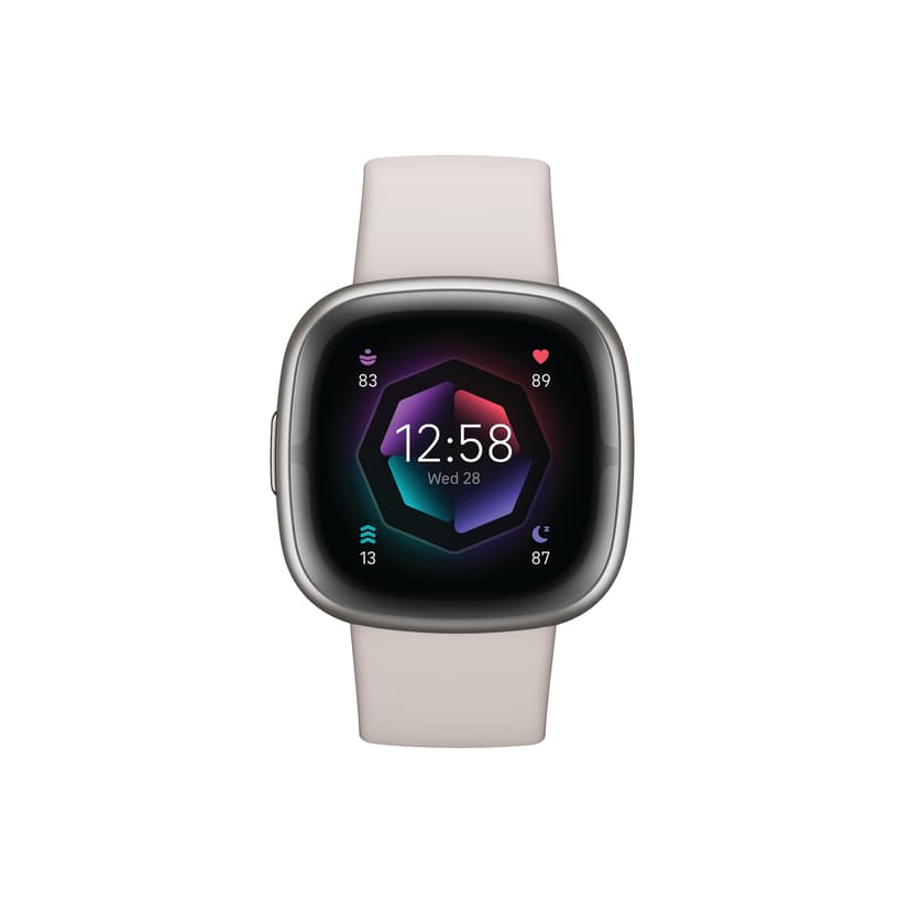 Fitbit Sense 2 Lunar White/Platinum