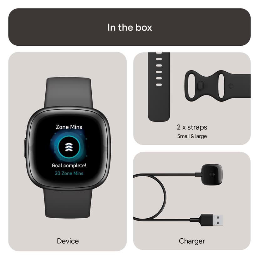 Fitbit Sense 2 Shadow Grey/Graphite Musta